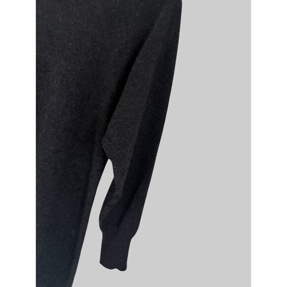 Aqua Cashmere Womens Dark Gray Sweater Dress XS 3/4 Sleeve 100% Cashmere - Picture 6 of 7